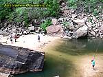 people relaxing at Emerald Pool