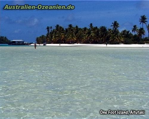 Blick vom Wasser auf One Foot Island