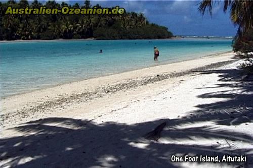 Strand auf One Foot Island