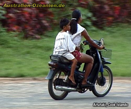 mit dem Scooter unterwegs