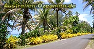 Straße um Rarotonga, Lagune