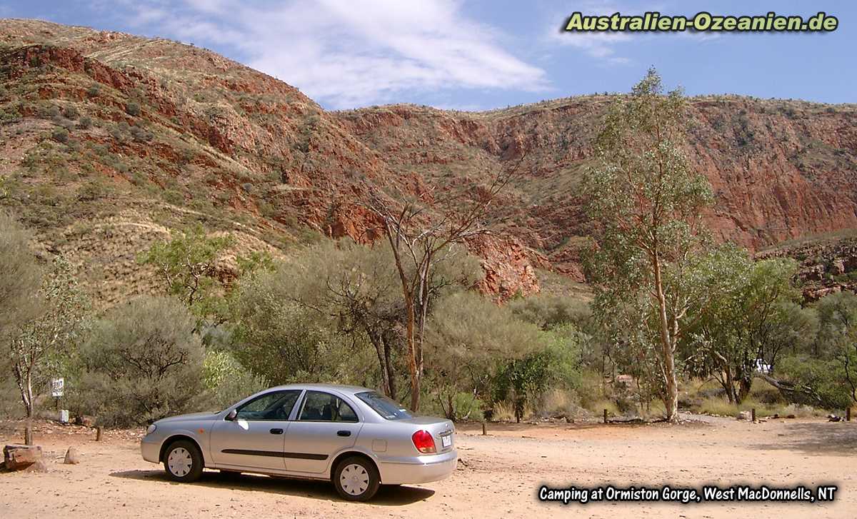 Campen am Ormiston Gorge