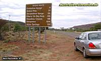 Straße 130 km westlich von Alice Springs
