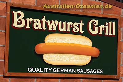 Werbung für Bratwurst