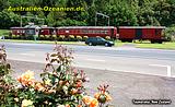 Eisenbahnwagons als Restaurant