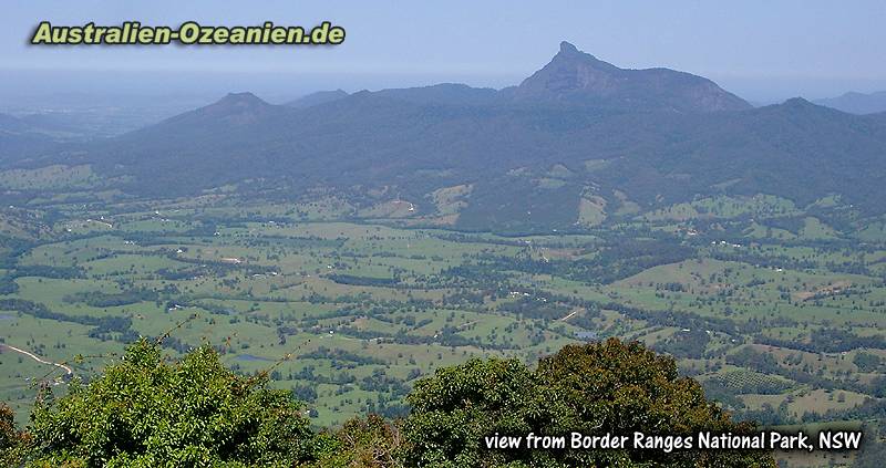 Ausblick ins Tal aus den Border Ranges