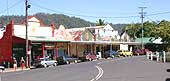 Zentrum der kleinen Stadt Nimbin