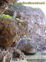 Die Küste von Niue nahe der Avaiki Cave