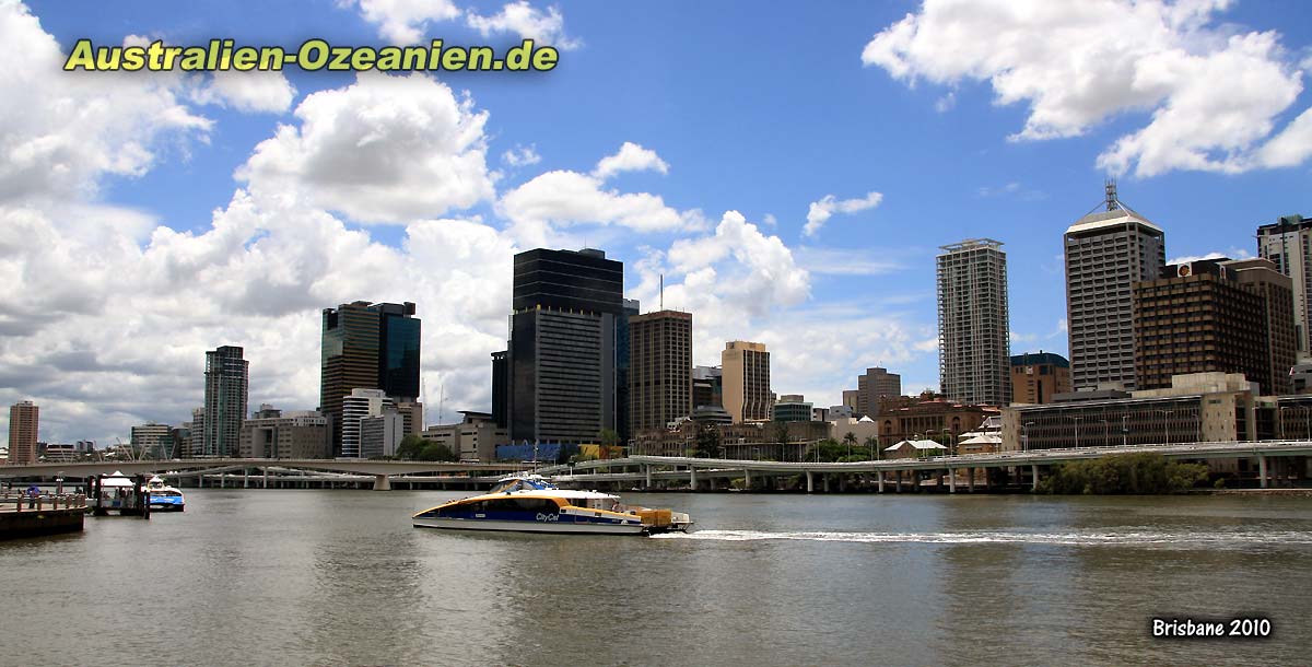 Brisbane River, Fähre bei der Überfahrt