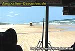 "Autobahn" am Strand von Fraser Island