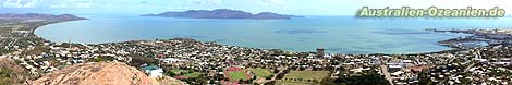 Blick vom Castle Hill: Townsville und Magnetic Island