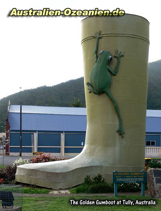 übergroßer Gummistiefel in Tully - The Golden Gumboot