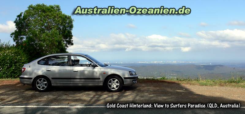 Blick auf die Skyline von Surfers Paradise