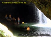 Baden bei "Natural Bridge", Springbrook NP