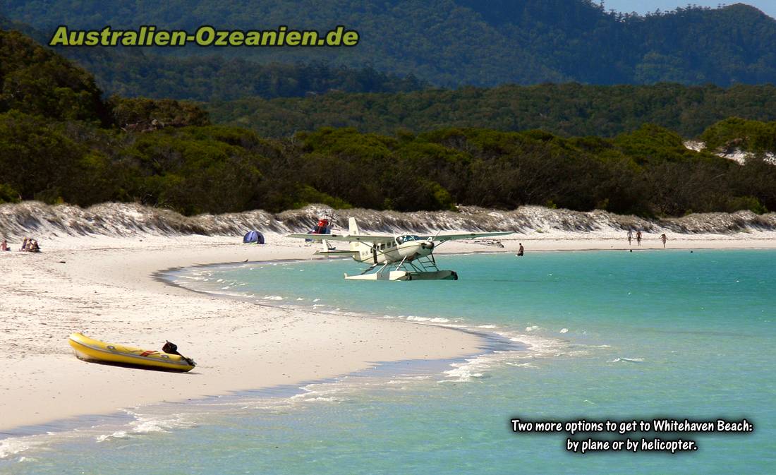 Wasserflugzeug am Whitehaven Beach