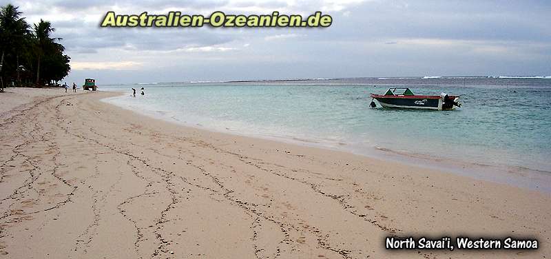 Strand im Norden Savaiis