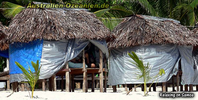 Abhängen im Strandfale