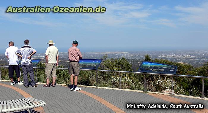 Besucher am Mt Lofty