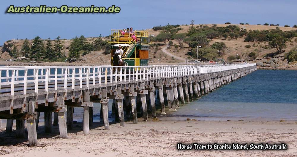 Horse Tram - Brücke nach Granite Island