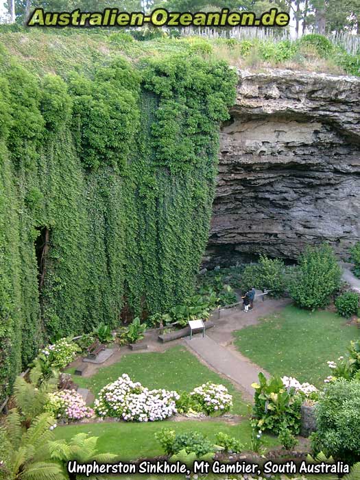 Umpherston Sinkhole - Blick von oben