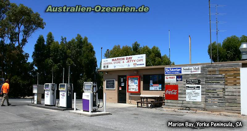 Tankstelle und "General Store" in Marion Bay