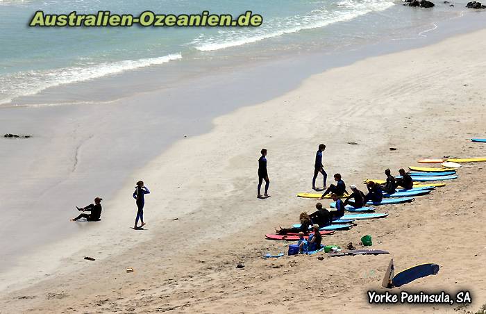 Surfer am Strand