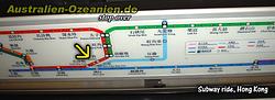 U-Bahn Netzplan mit Positionsanzeige