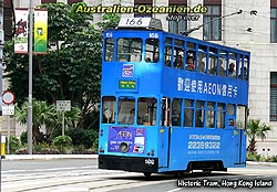 Hongkongs historische Straßenbahn