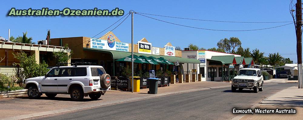 Geschäfte und Restaurants in Exmouth