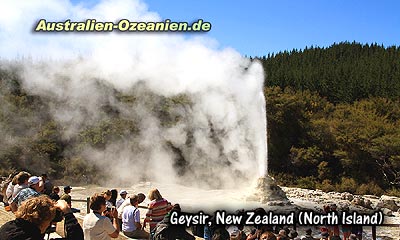 spuckender Geysir