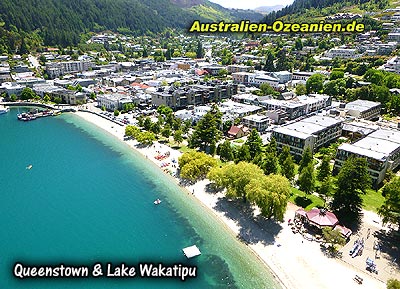 die malerische Bucht von Queenstown