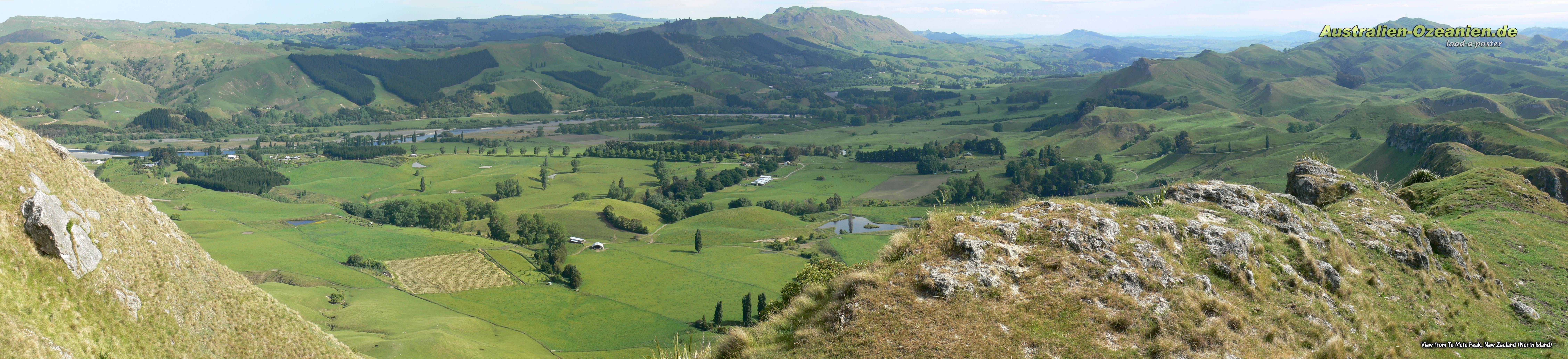 Panoramic view from Te Mata Peak