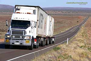 Road Train at outback road