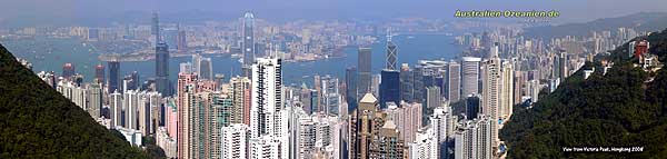 Hong Kong Skyline als Panoramabild